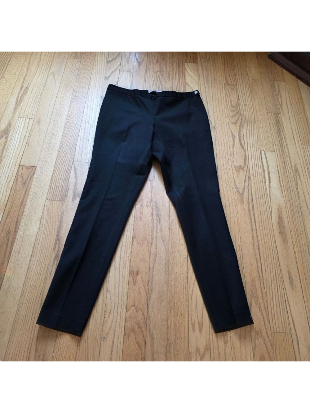 Banana Republic Sloan Fit Womens Black Stretch Pants Size 6 Zip Ankle